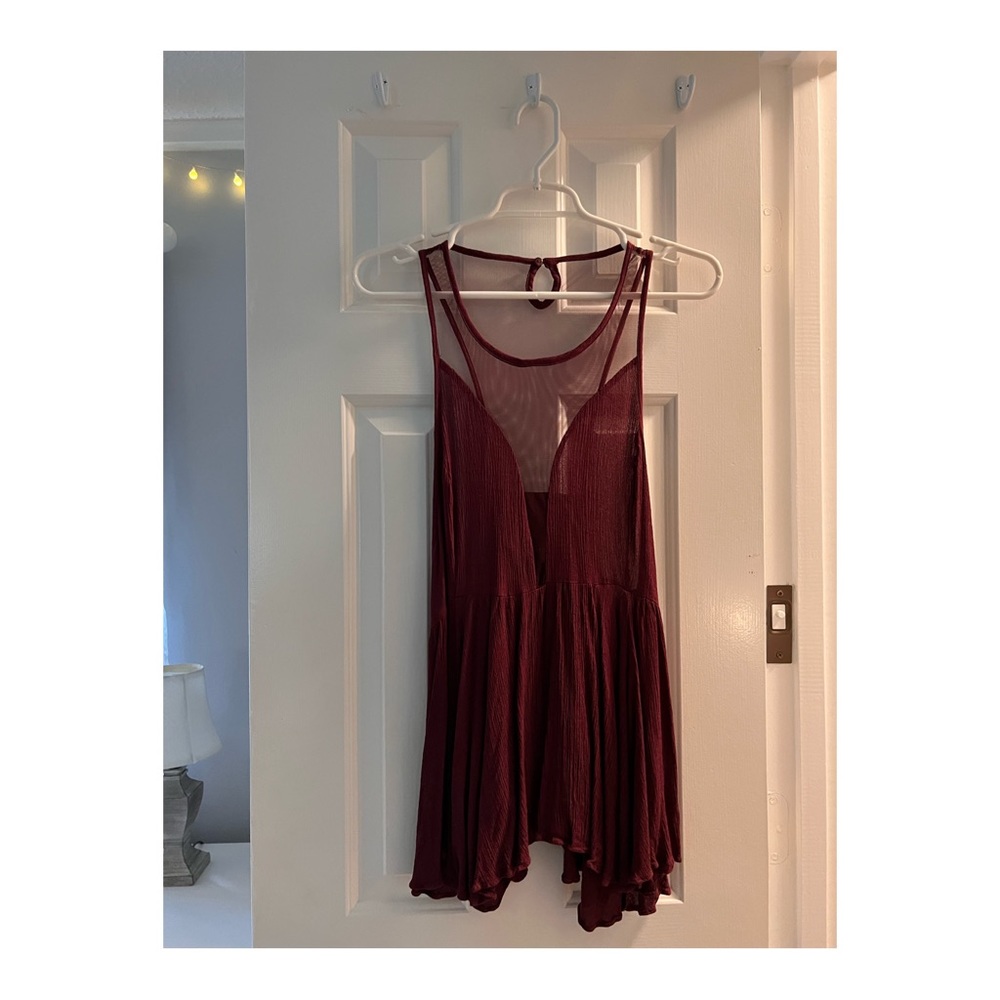 Buckle Sheer Flowy Blouse